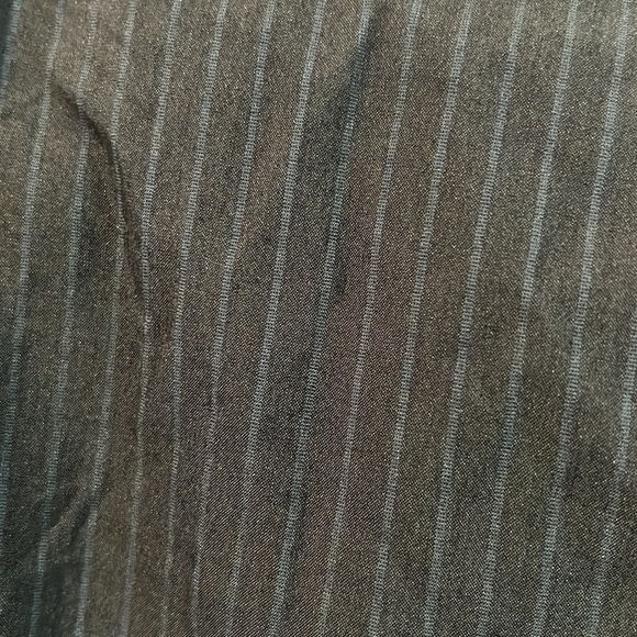 𝅺THEORY cotton blend classic pinstripe two button blazer size 4 - Picture 3 of 10